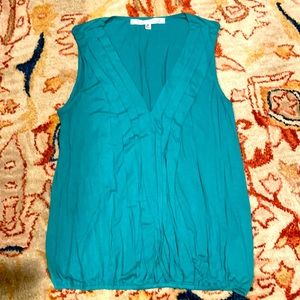 Max Studio turquoise/teal sleeveless top